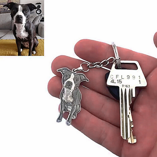 Paw Photo Keychain